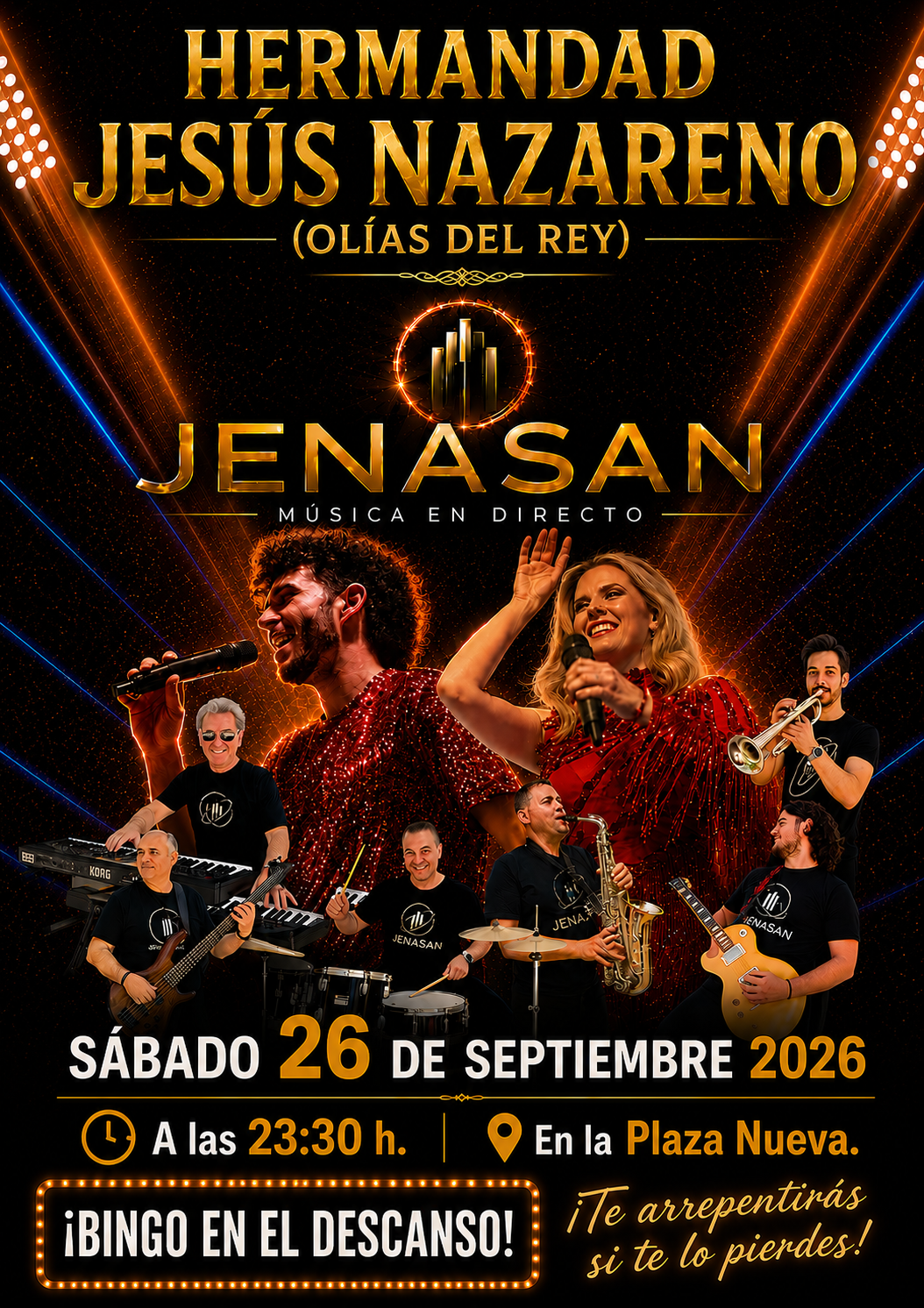 Cartel orquesta JENASAN